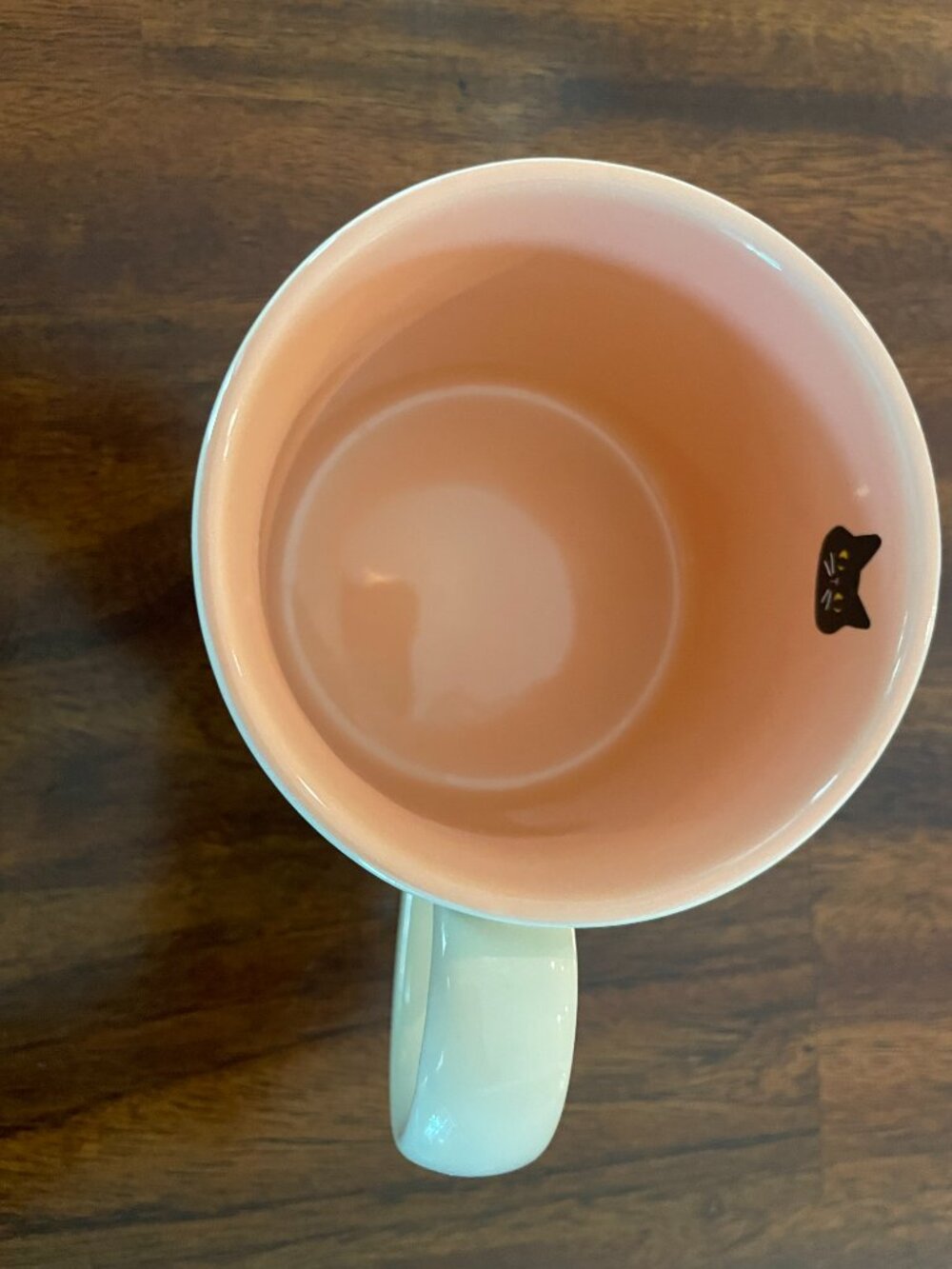 Danica Jubilee Cat Pumpkin Fall Ceramic Coffee/Tea Mug Pink inside! - Picture 2 of 6